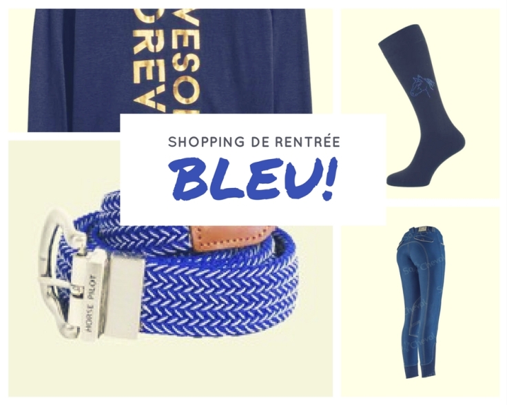 selection shopping equestre bleu